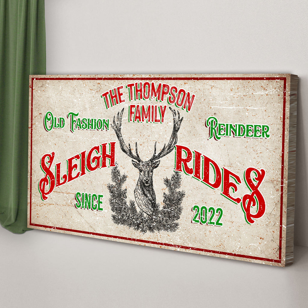 Customizable Christmas Reindeer Canvas | Tailored Canvases