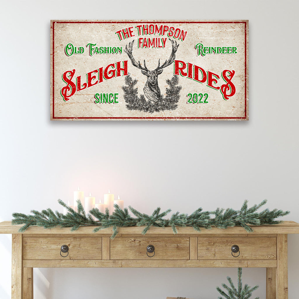 Customizable Christmas Reindeer Canvas | Tailored Canvases