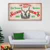 Customizable Christmas Reindeer Canvas | Tailored Canvases