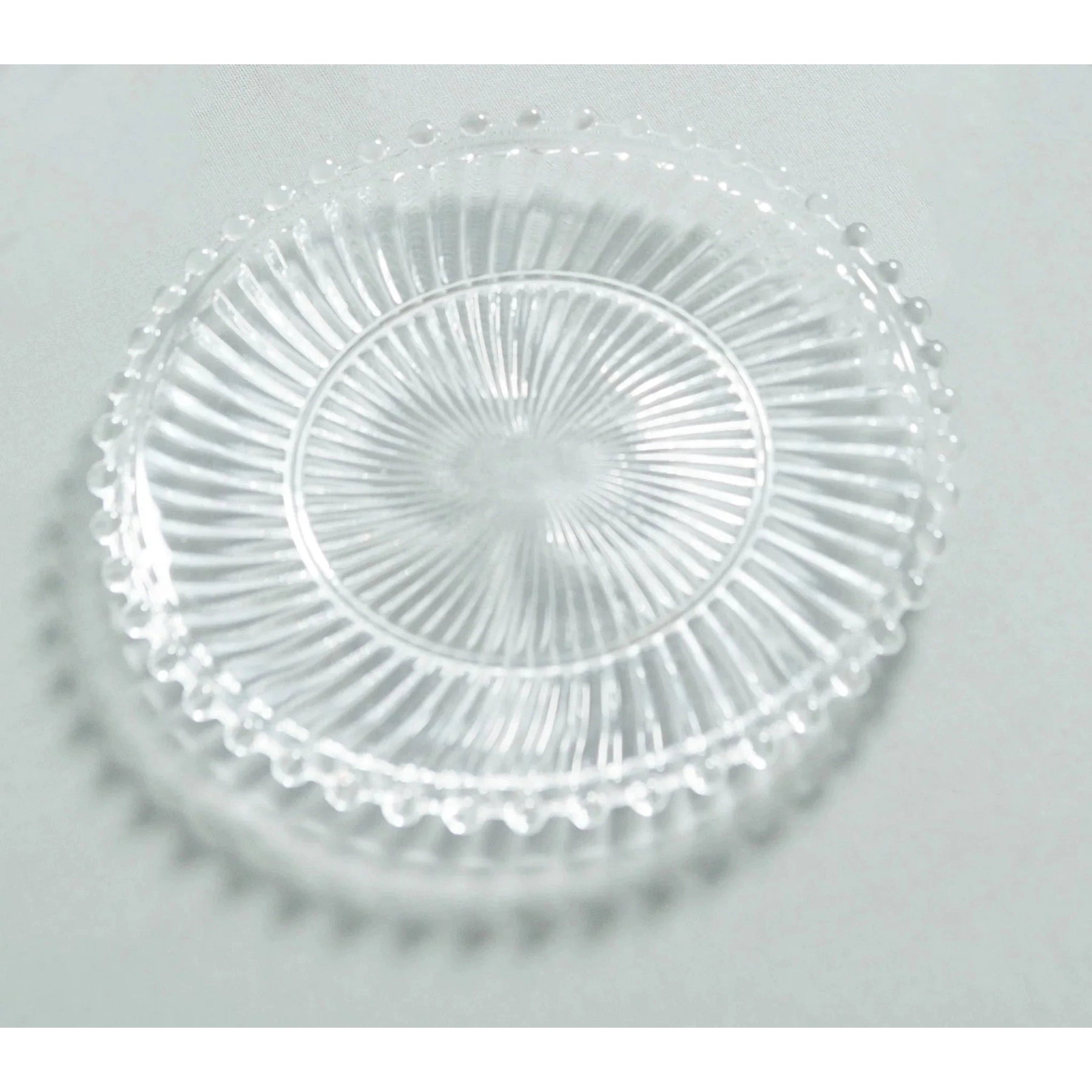 Danielle Ribbed Glass Plate