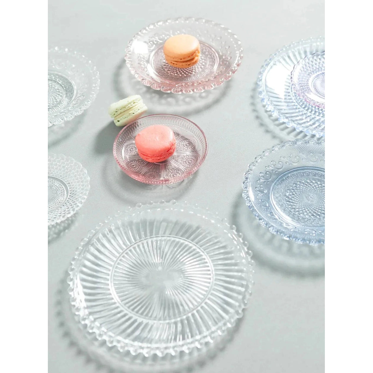 Danielle Ribbed Glass Plate