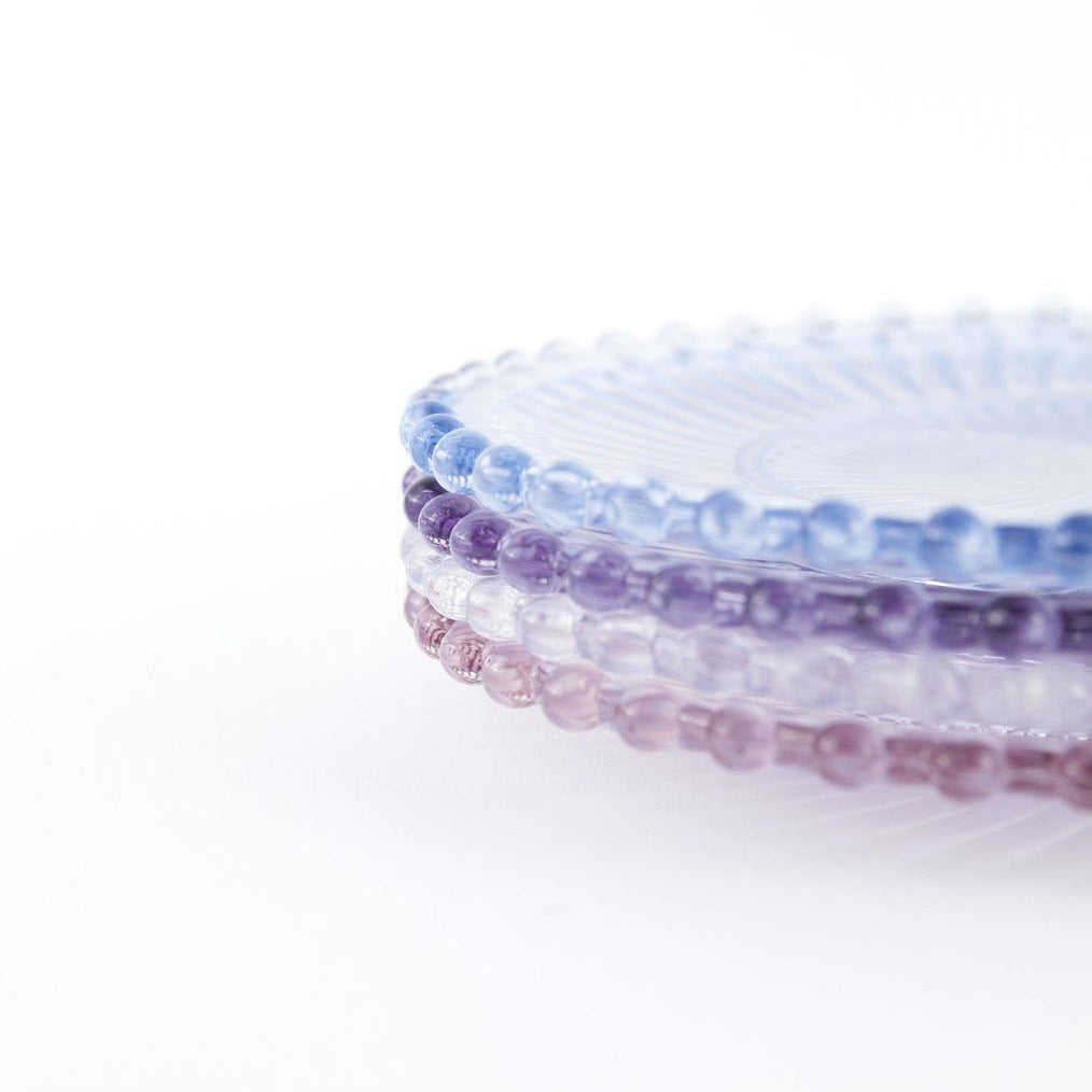 Danielle Ribbed Glass Plate