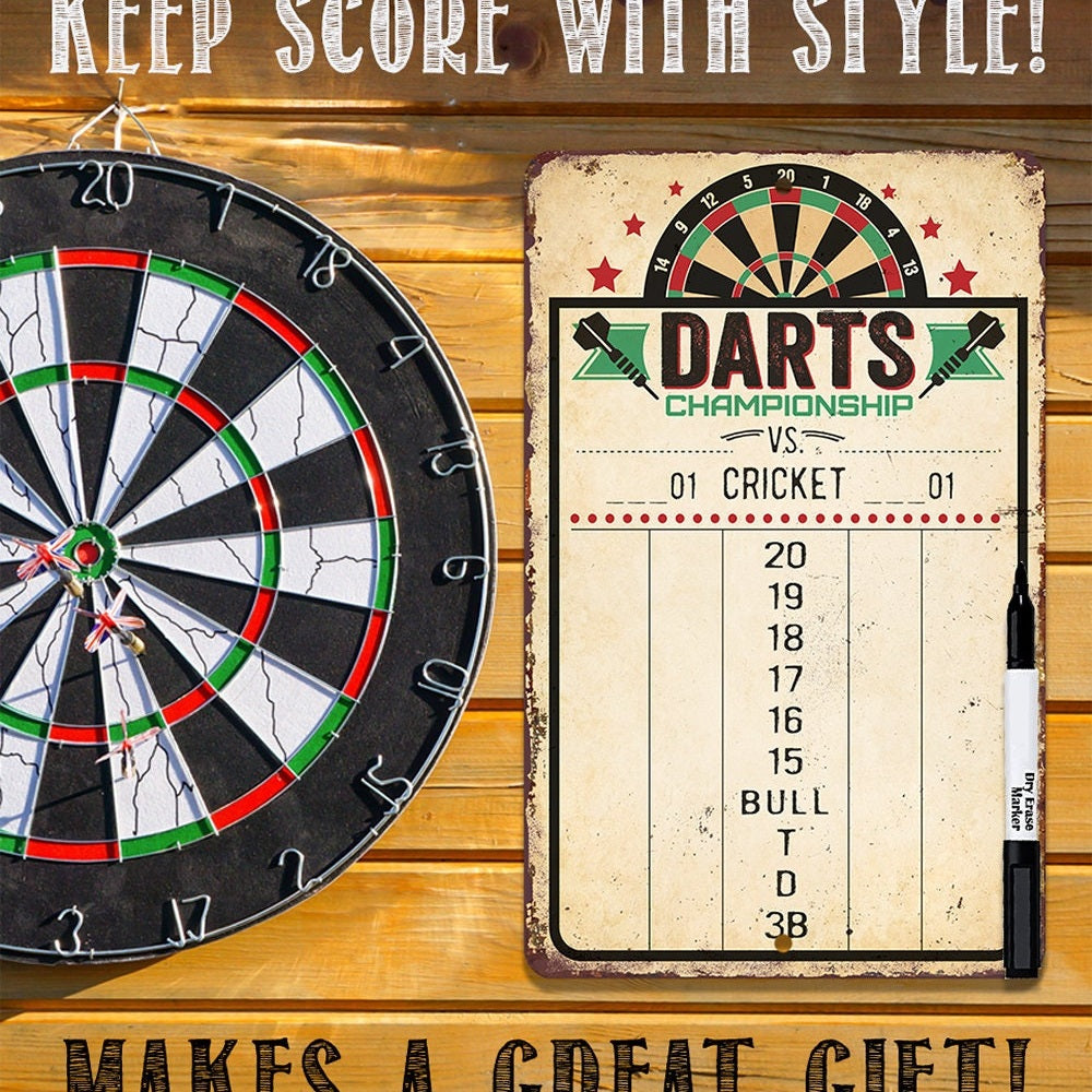 Dart Scoreboard | Games Cricket, 301 or 501 by Lone Star Art