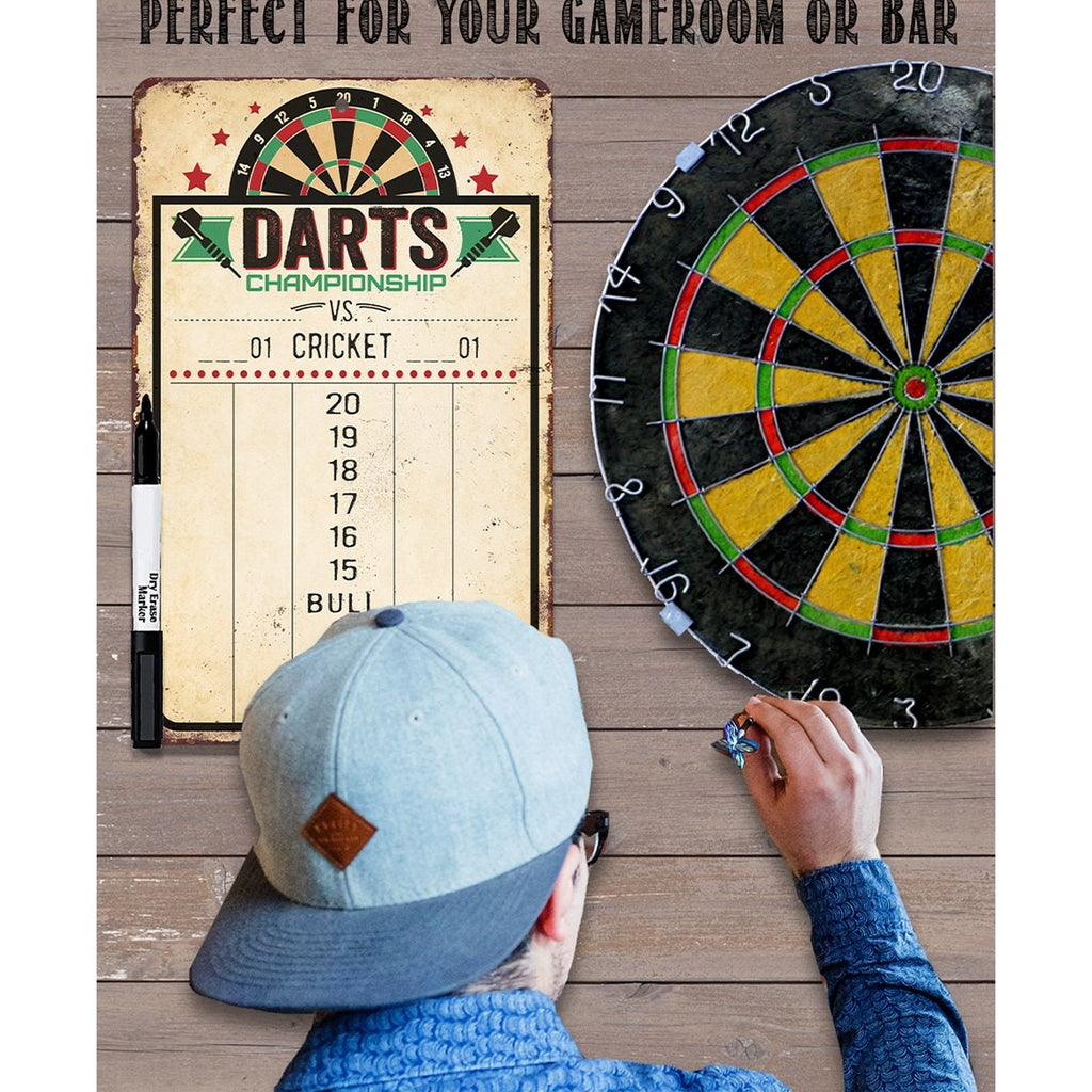 Dart Scoreboard | Games Cricket, 301 or 501 by Lone Star Art