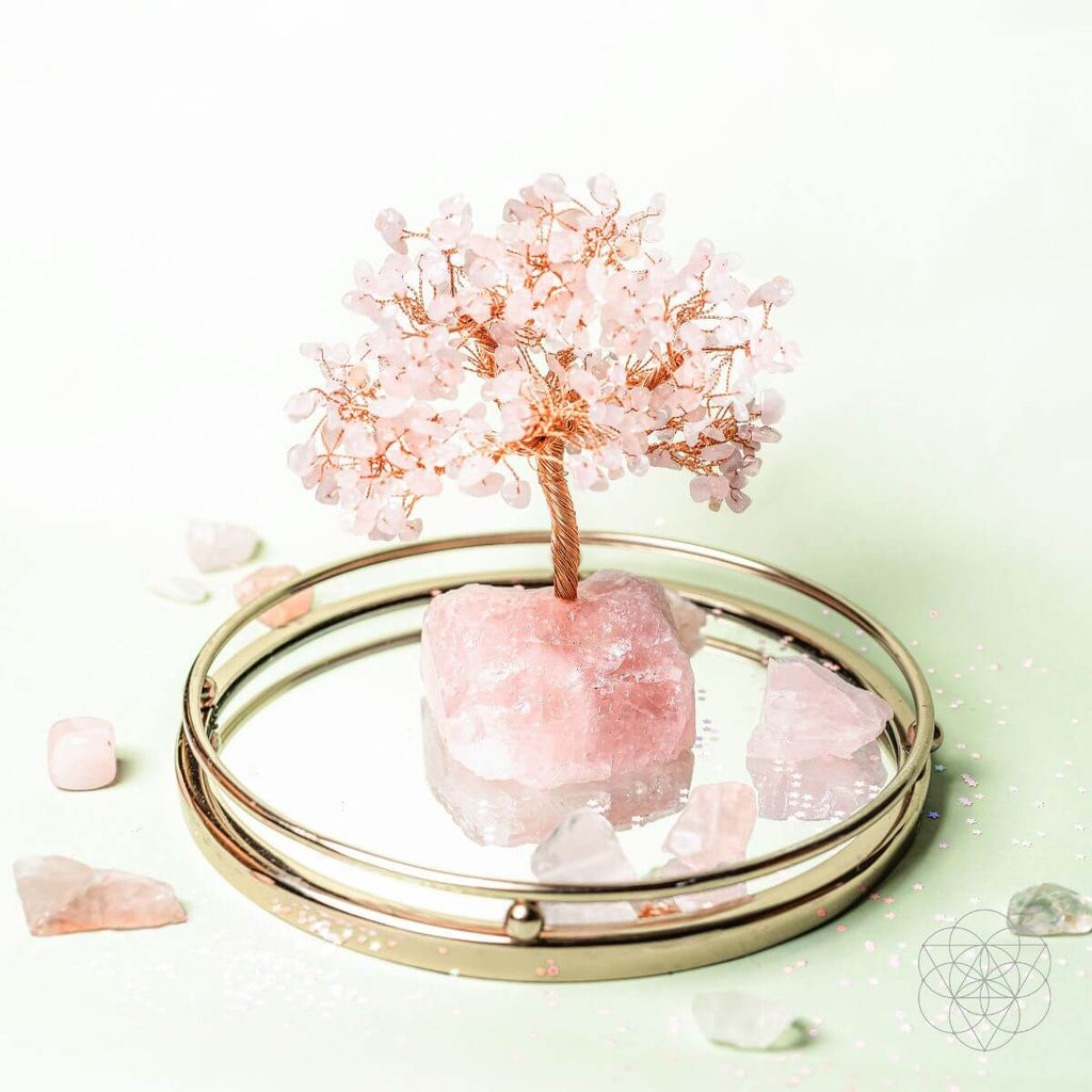 Delicate Rose Quartz Crystal Tree | Conscious Items