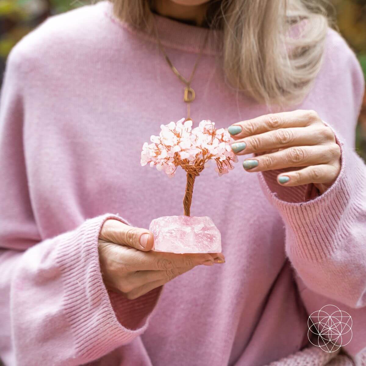 Delicate Rose Quartz Crystal Tree | Conscious Items