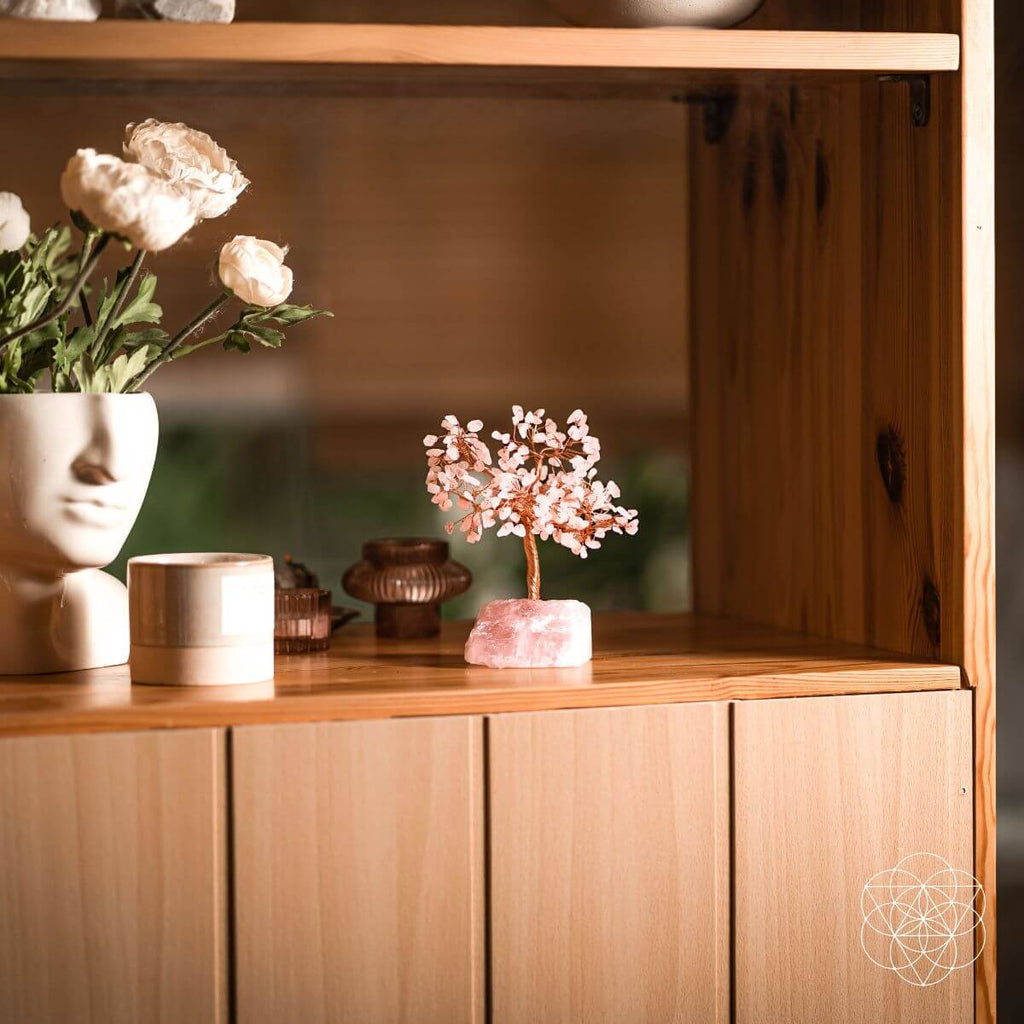 Delicate Rose Quartz Crystal Tree | Conscious Items
