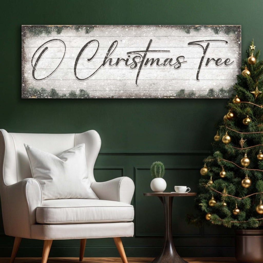 Distressed Rustic Wood Christmas Sign | Tailored Canvases