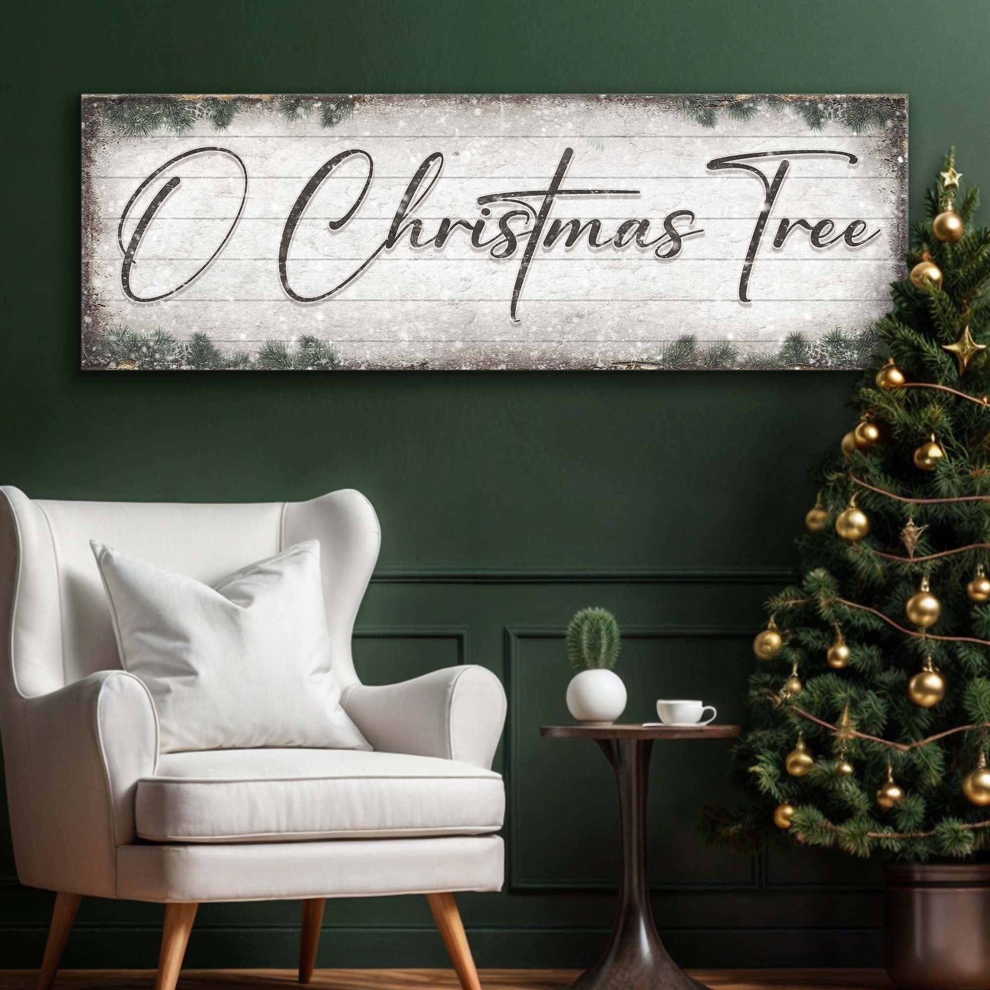 Distressed Rustic Wood Christmas Sign | Tailored Canvases