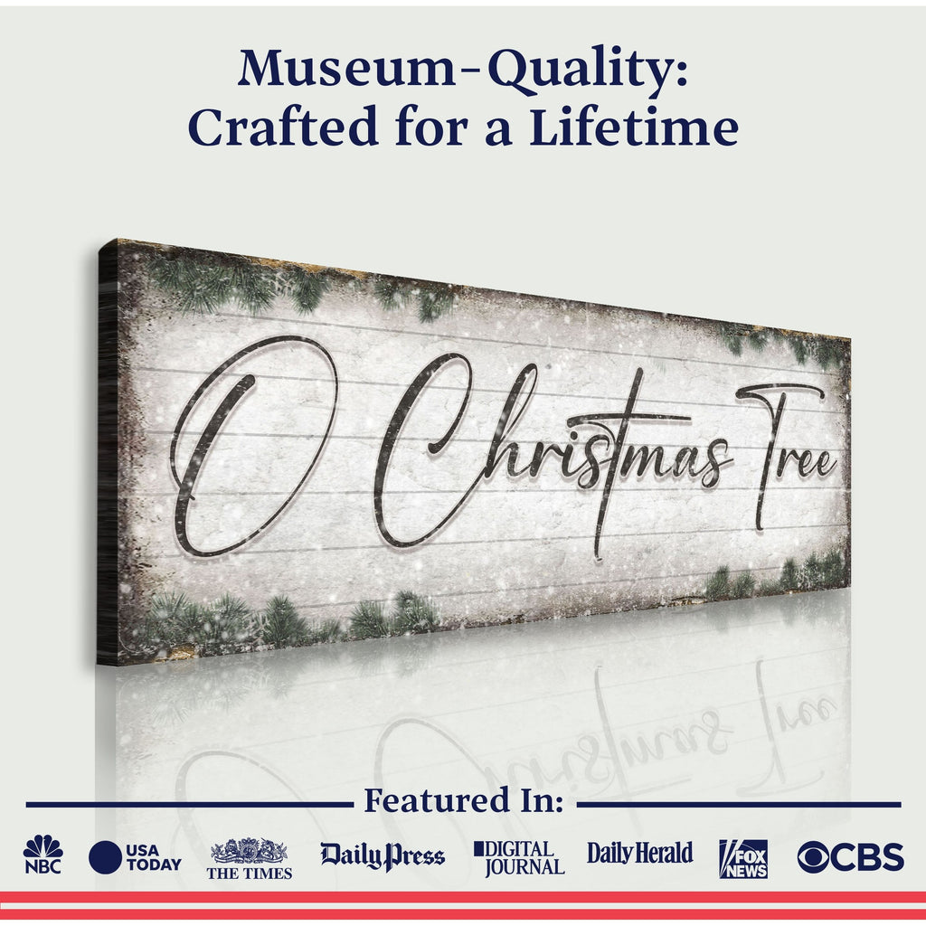 Distressed Rustic Wood Christmas Sign | Tailored Canvases