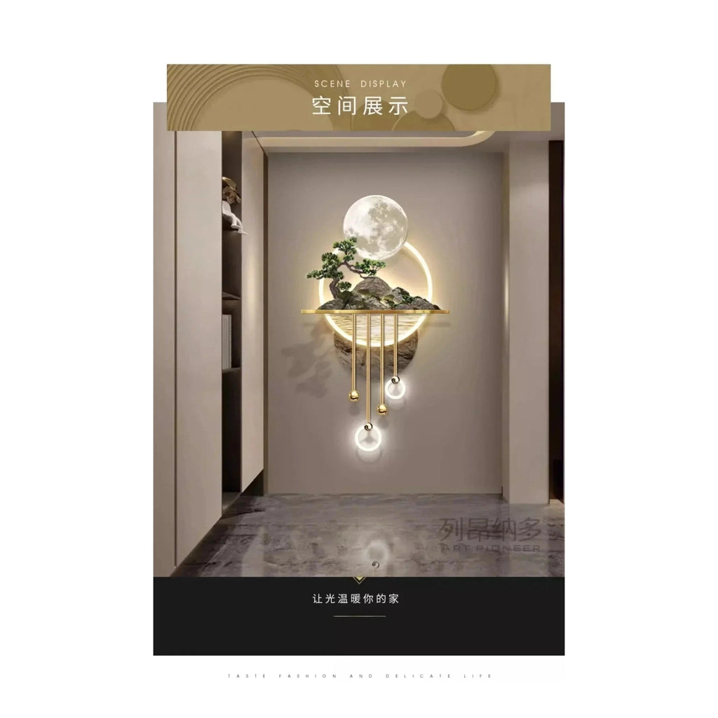 Dlight Decor 3D Wooden Landscape Wall Lamp