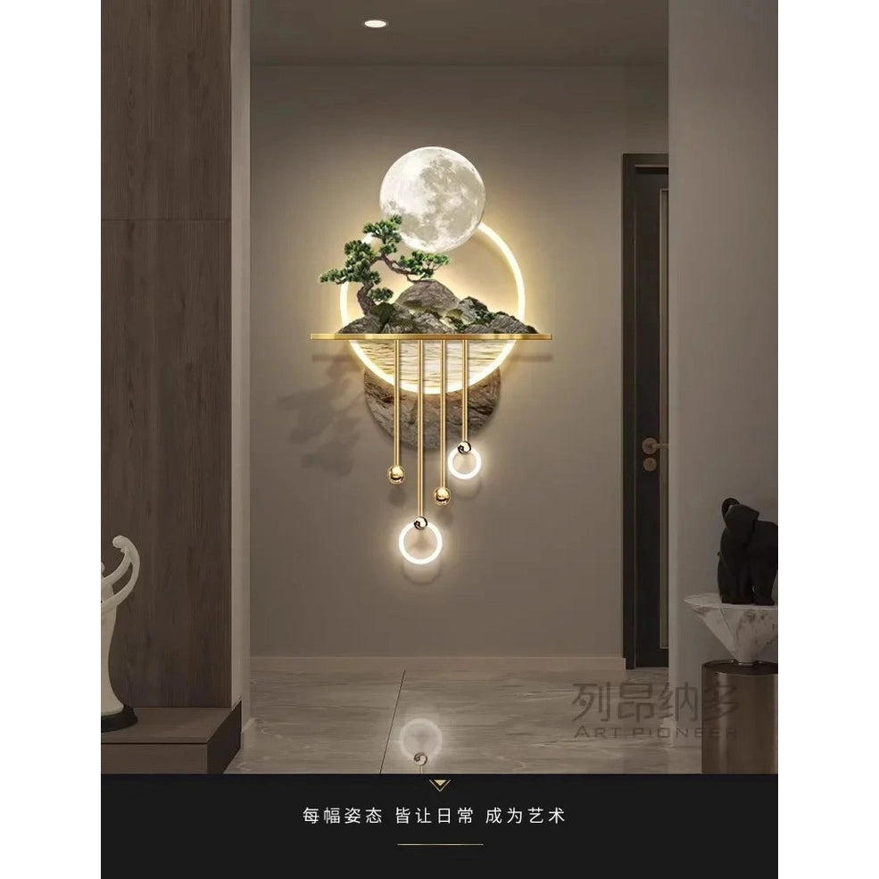 Dlight Decor 3D Wooden Landscape Wall Lamp