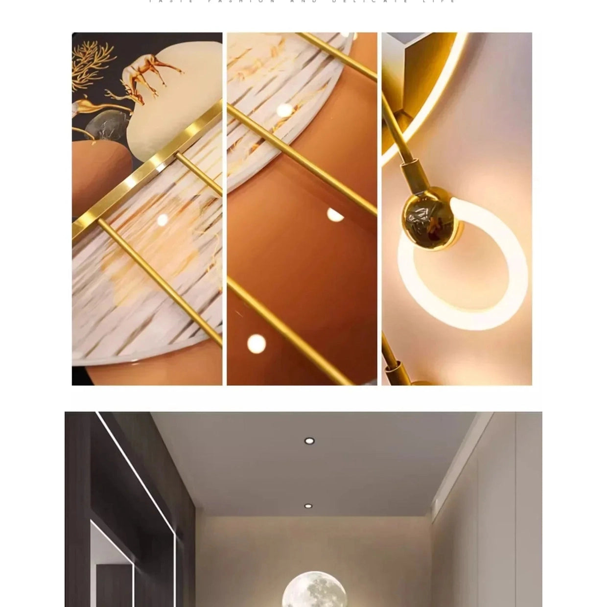 Dlight Decor 3D Wooden Landscape Wall Lamp