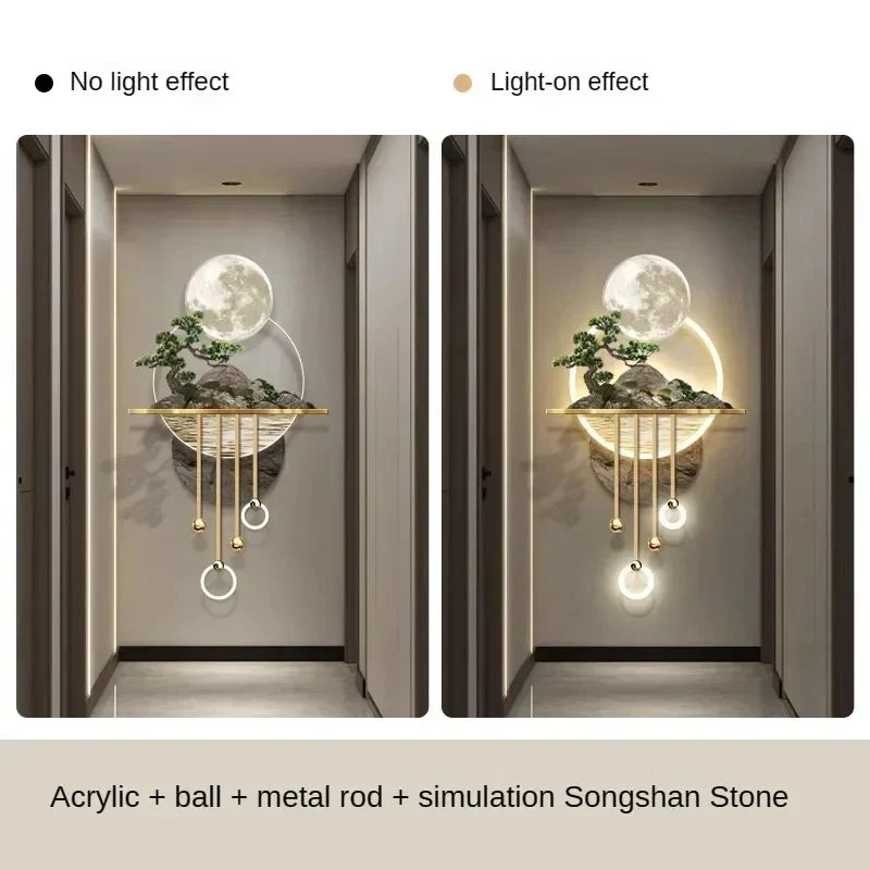 Dlight Decor 3D Wooden Landscape Wall Lamp