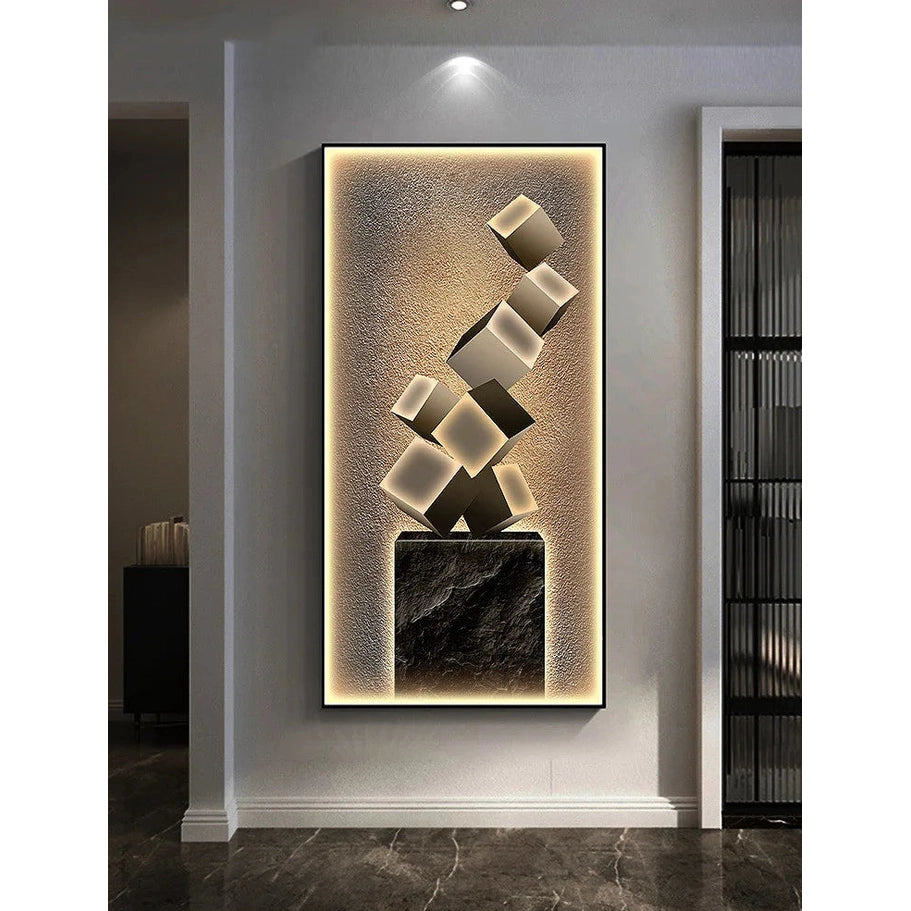 Dlight Decor Crystal Wall Art Glow Lamp for Interiors