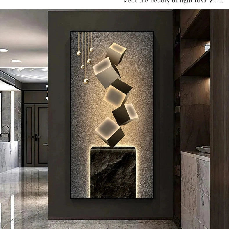 Dlight Decor Crystal Wall Art Glow Lamp for Interiors