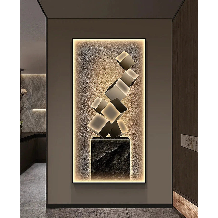Dlight Decor Crystal Wall Art Glow Lamp for Interiors
