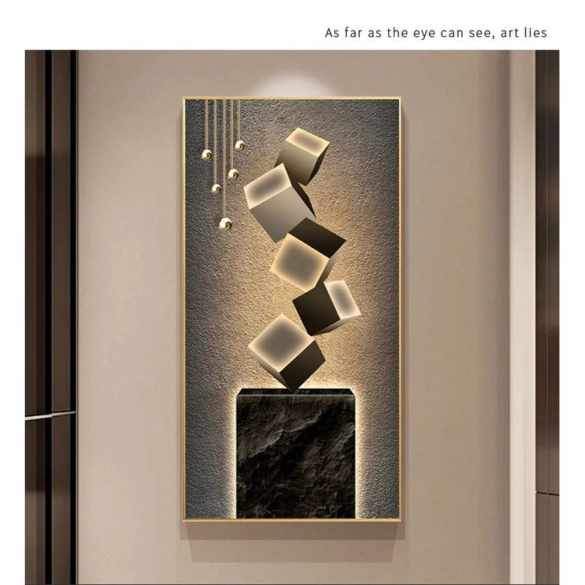 Dlight Decor Crystal Wall Art Glow Lamp for Interiors