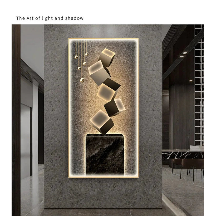 Dlight Decor Crystal Wall Art Glow Lamp for Interiors