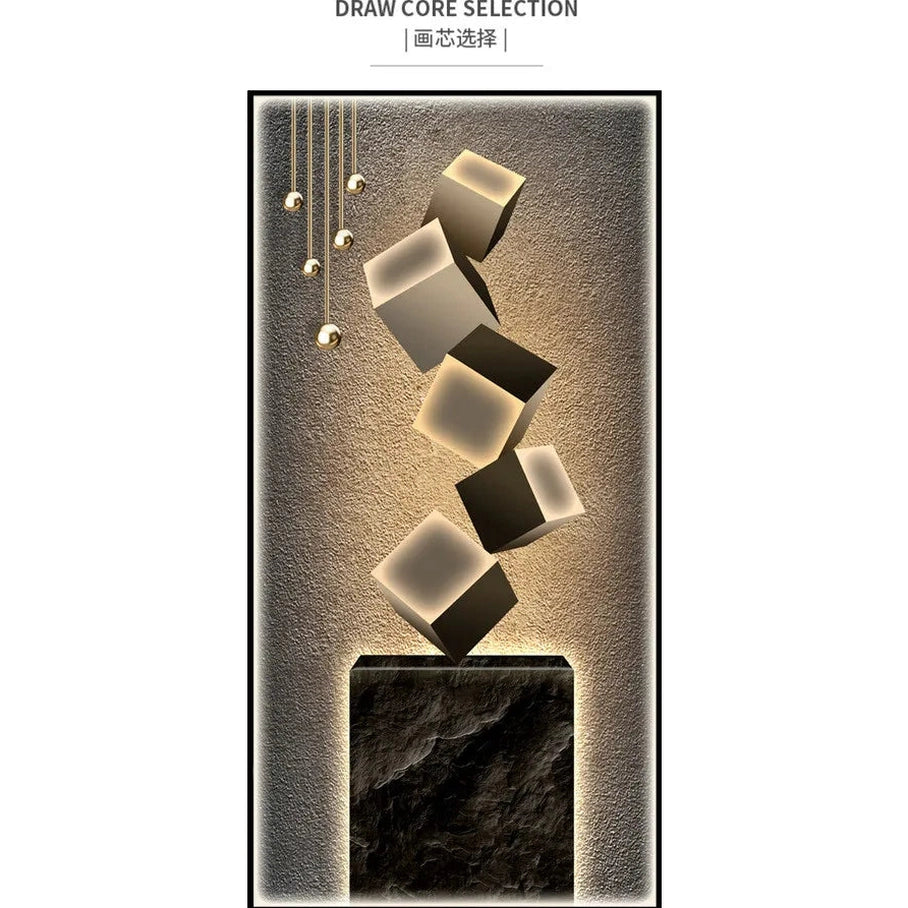Dlight Decor Crystal Wall Art Glow Lamp for Interiors