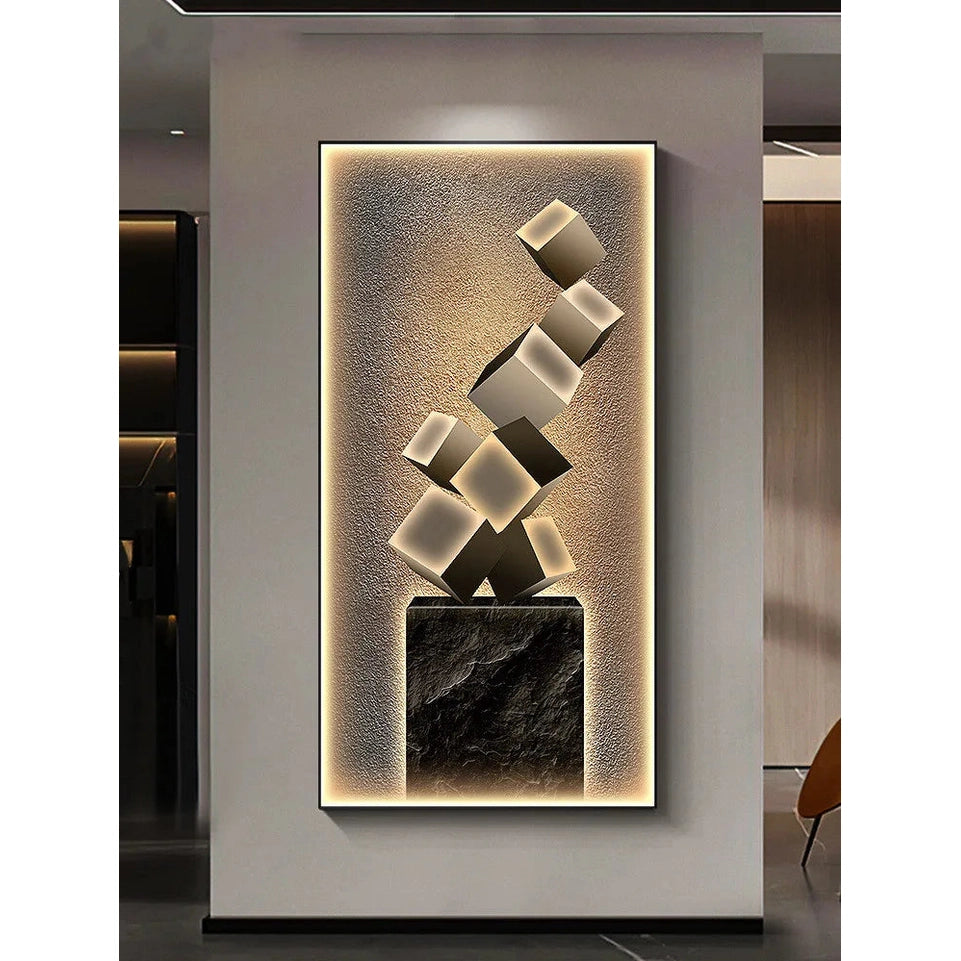 Dlight Decor Crystal Wall Art Glow Lamp for Interiors