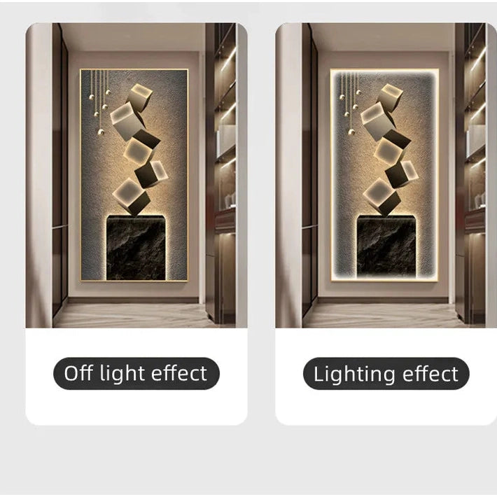 Dlight Decor Crystal Wall Art Glow Lamp for Interiors