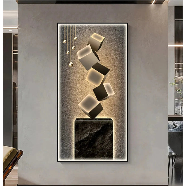 Dlight Decor Crystal Wall Art Glow Lamp for Interiors