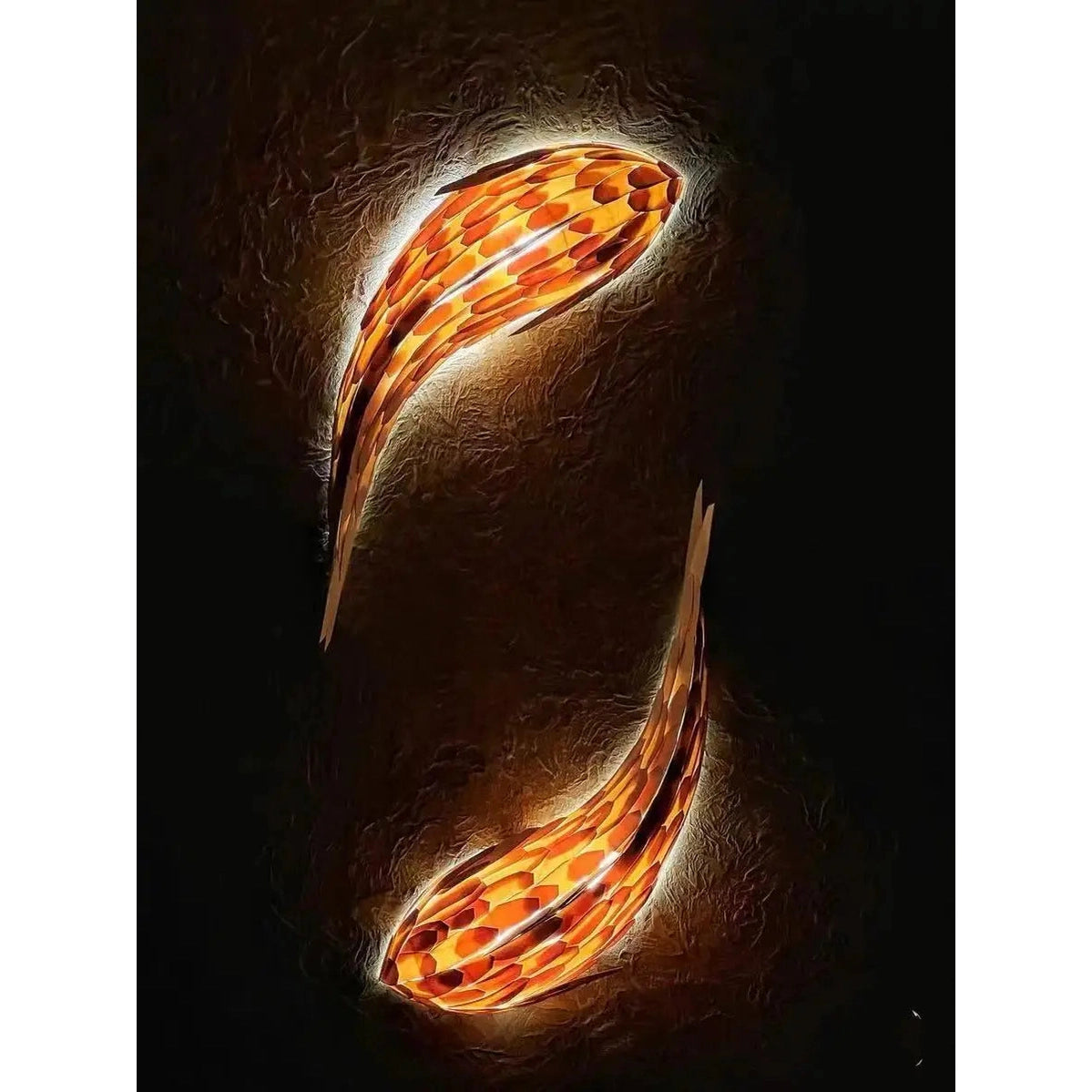 Dlight Decor Japanese Fish Wall Lamp Sculpture