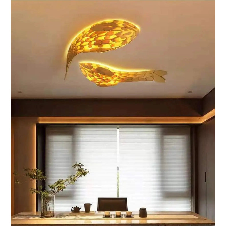 Dlight Decor Japanese Fish Wall Lamp Sculpture