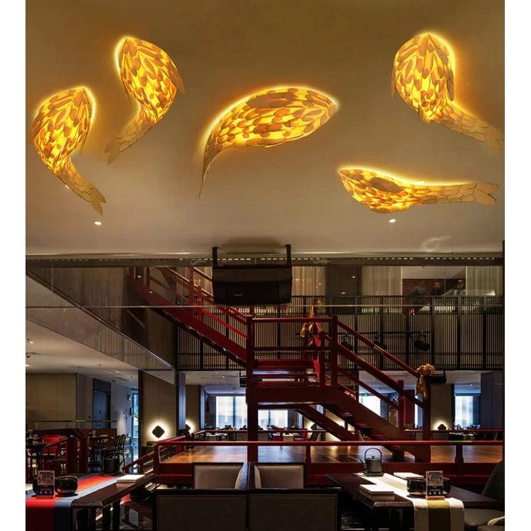 Dlight Decor Japanese Fish Wall Lamp Sculpture
