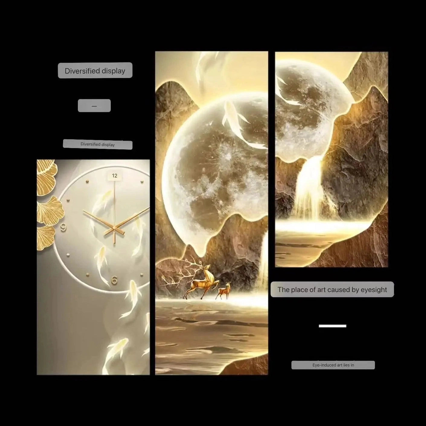 Dlight Decor Luminous Wall Clock with Elegant Glow