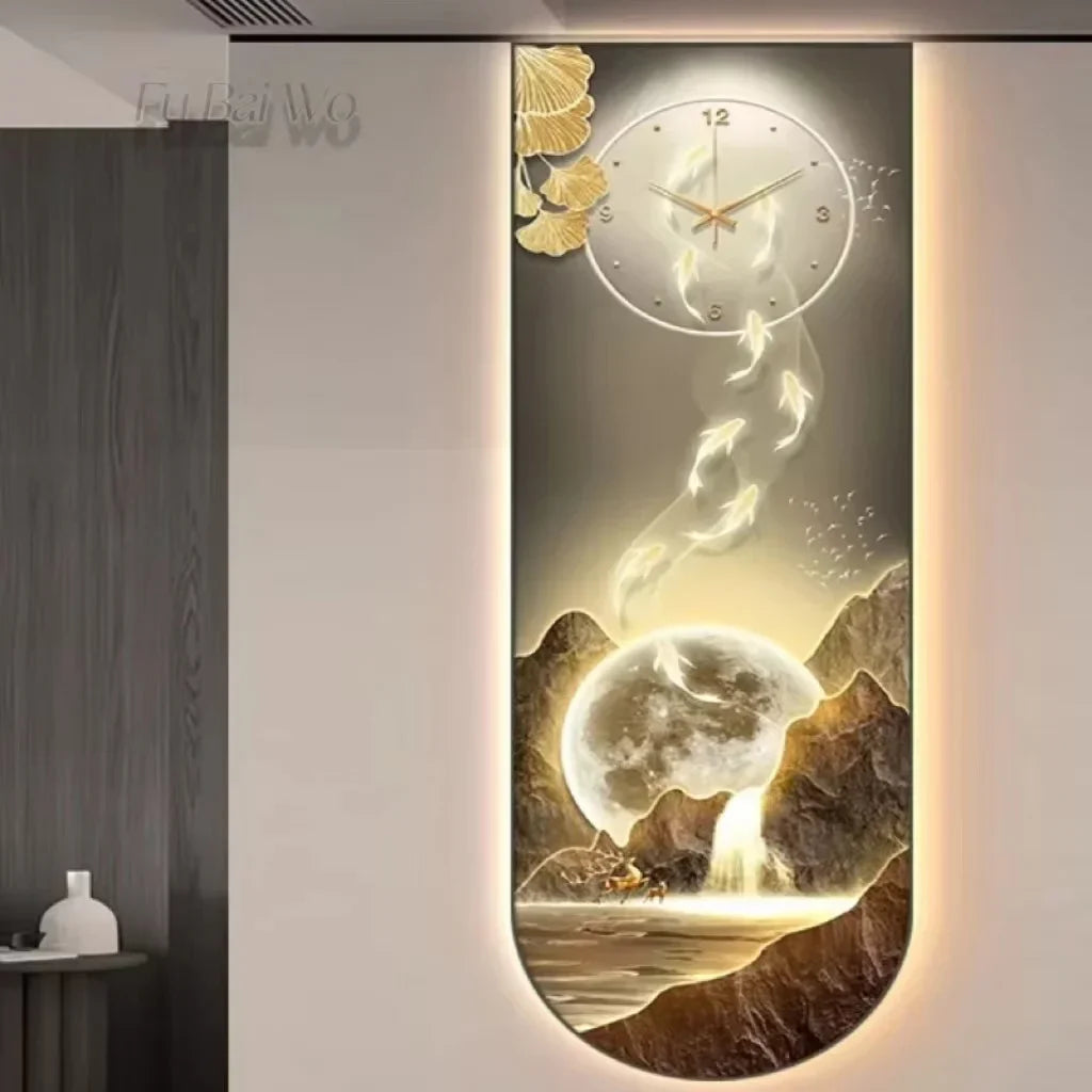 Dlight Decor Luminous Wall Clock with Elegant Glow