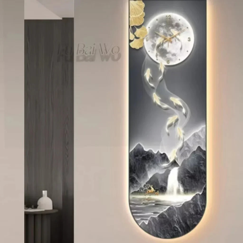 Dlight Decor Luminous Wall Clock with Elegant Glow