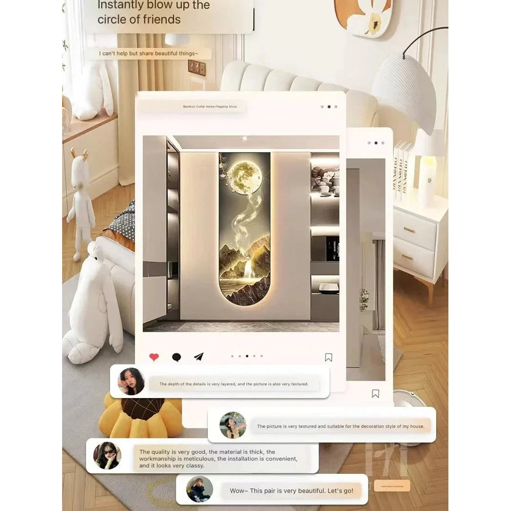 Dlight Decor Luminous Wall Clock with Elegant Glow