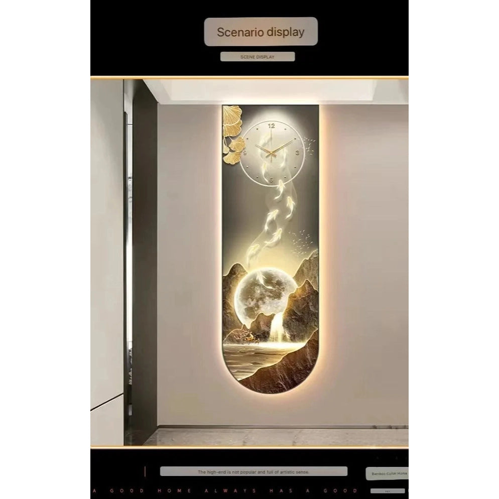 Dlight Decor Luminous Wall Clock with Elegant Glow