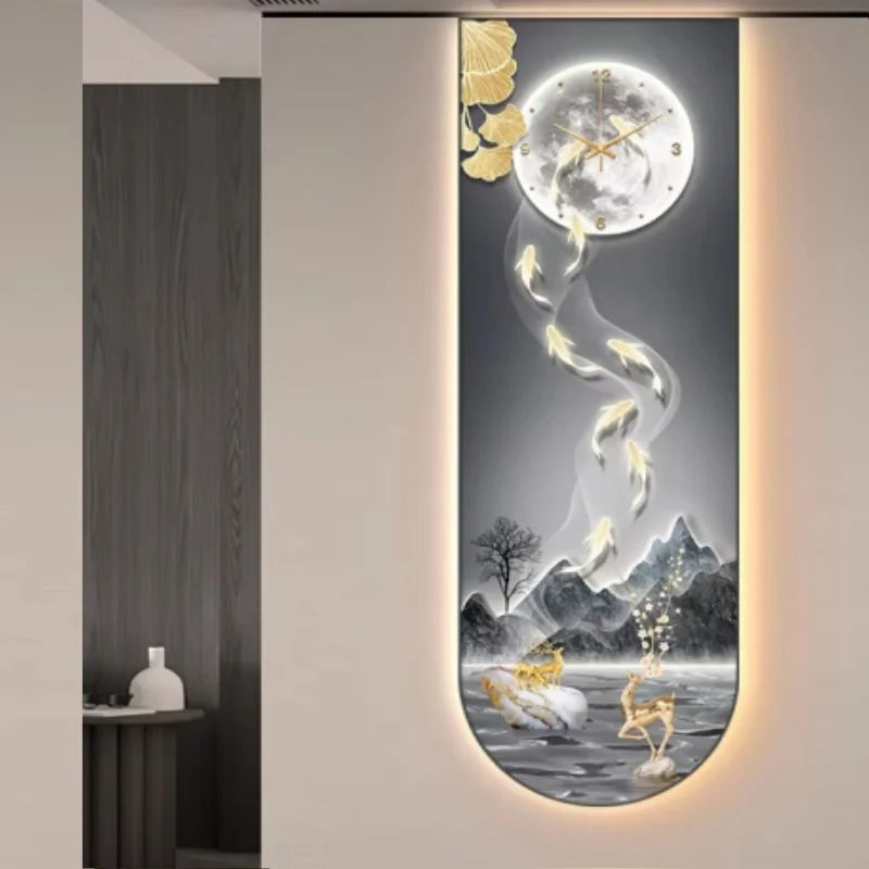 Dlight Decor Luminous Wall Clock with Elegant Glow