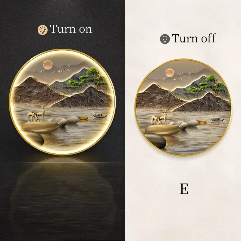 Dlight Decor Luxury Glow Round Wall Light for Interiors
