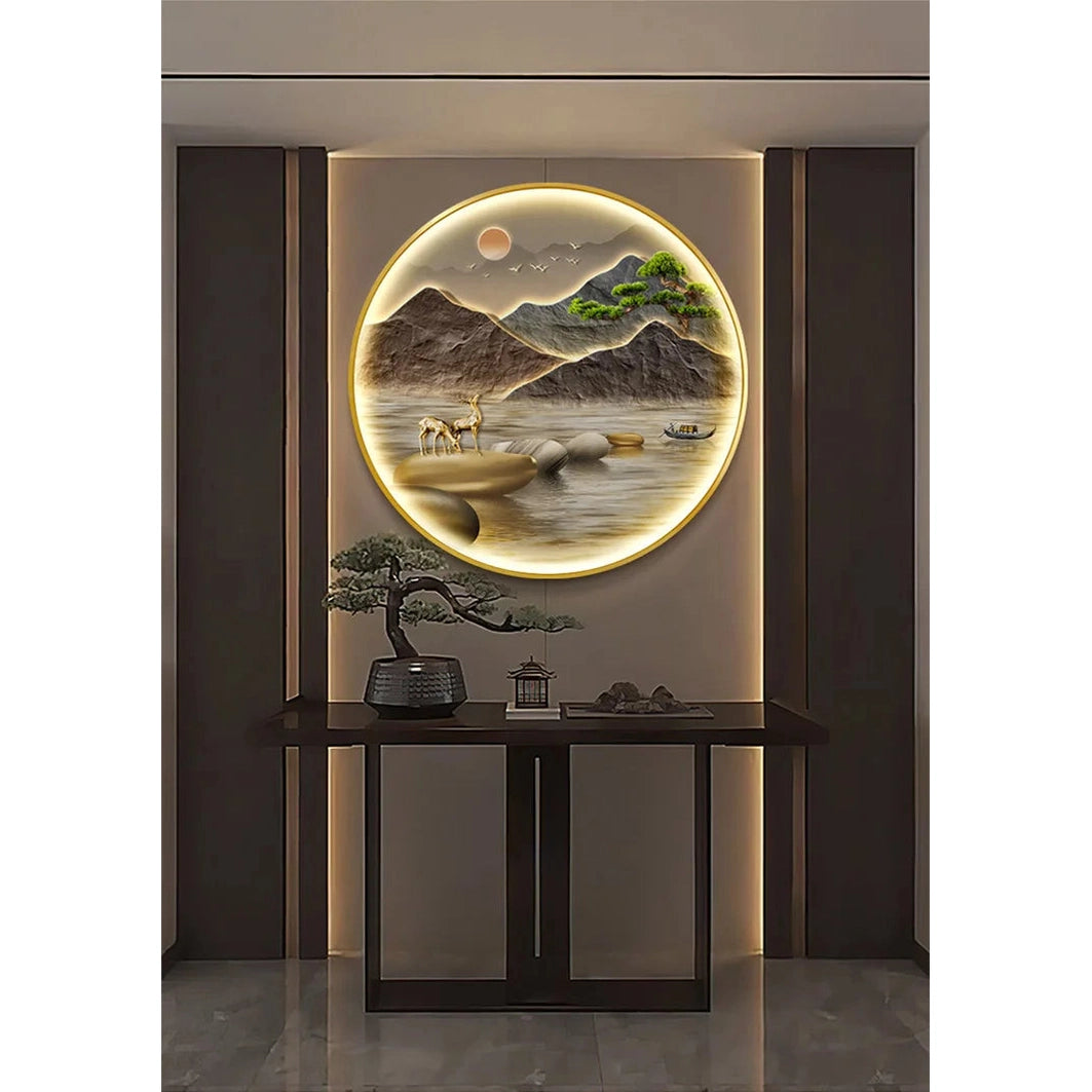 Dlight Decor Luxury Glow Round Wall Light for Interiors