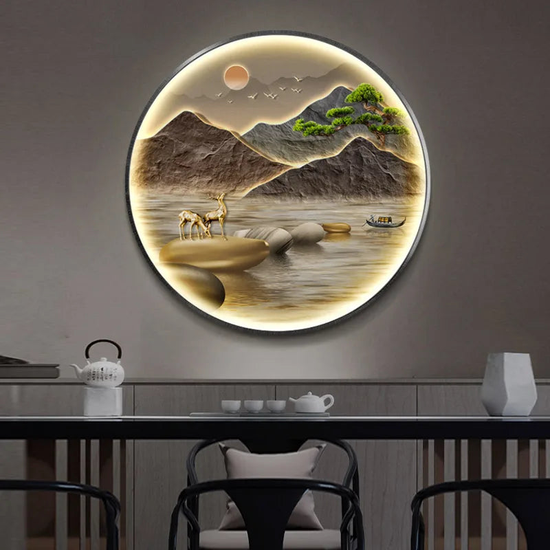 Dlight Decor Luxury Glow Round Wall Light for Interiors