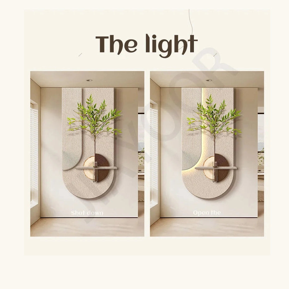 Dlight Decor Vase Plant Wall Lamp for Entry Spaces