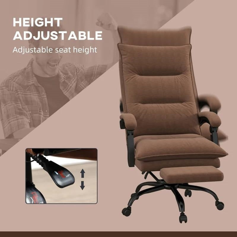 Double Padded Massage Office Chair Executive | Lumbar Heating by HomePacific