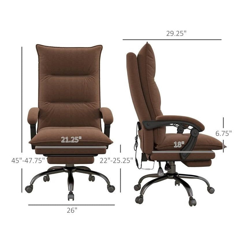 Double Padded Massage Office Chair Executive | Lumbar Heating by HomePacific