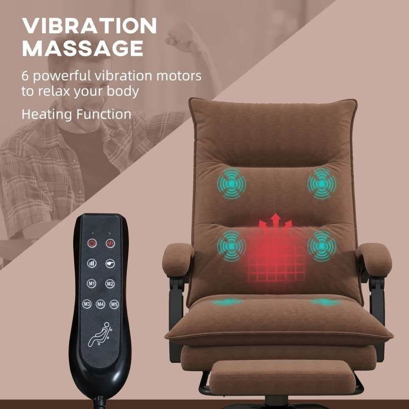 Double Padded Massage Office Chair Executive | Lumbar Heating by HomePacific