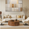 Earth Tones Patchwork Geometric Wall Art