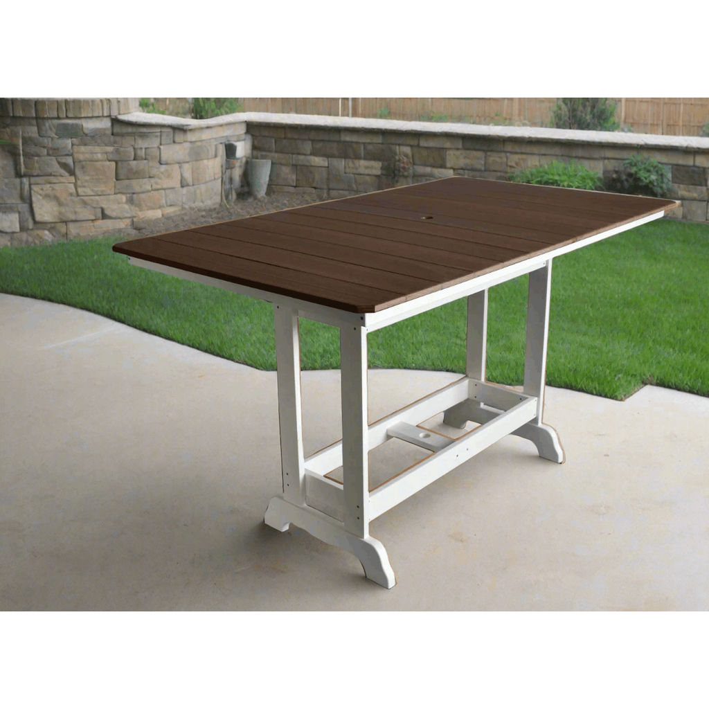 Eco Poly Rectangular Patio Table | Durable Weather Resistant Outdoor Use by Dutch Country Patio, LLC