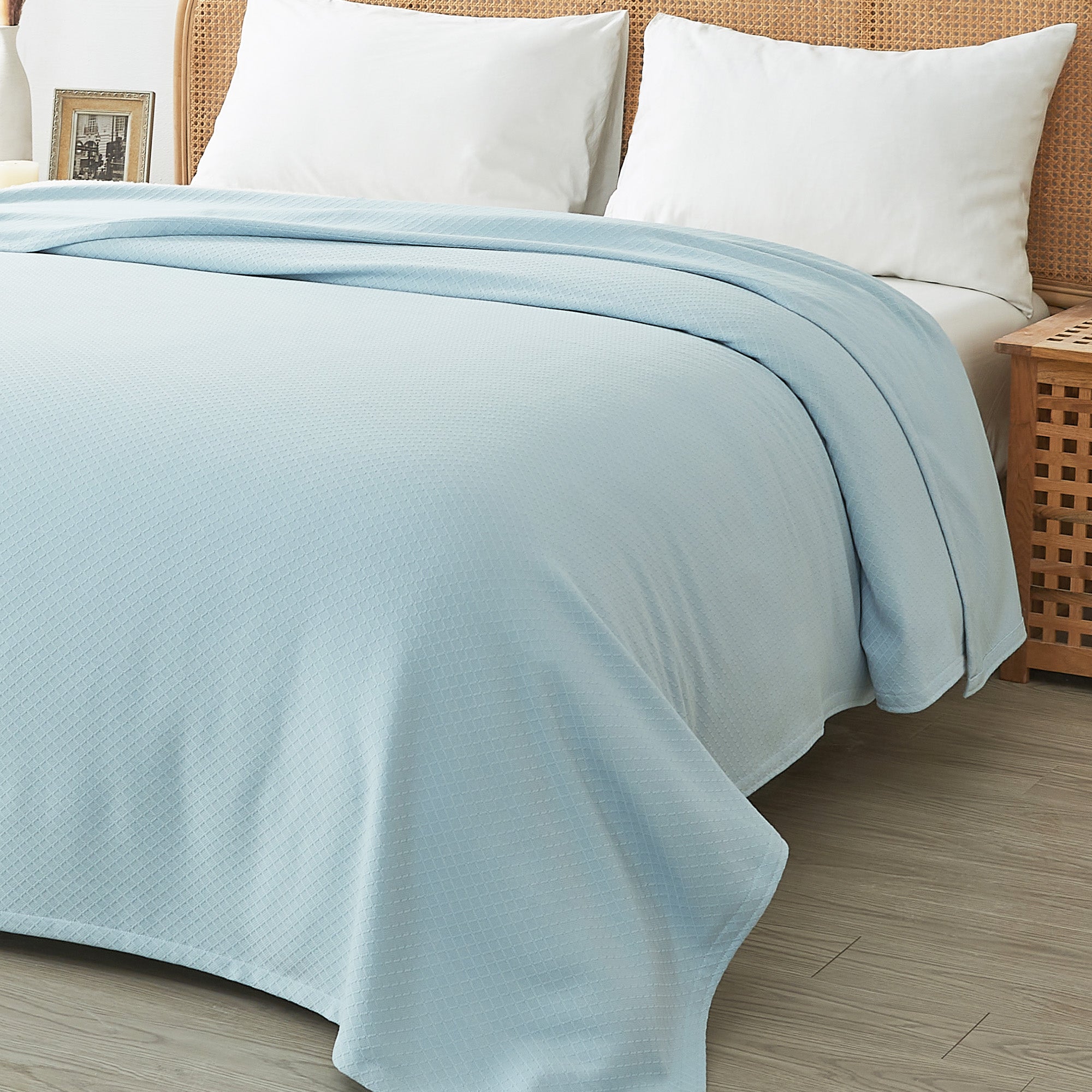 Egyptian Cotton Diamond Blanket by Mélange Home