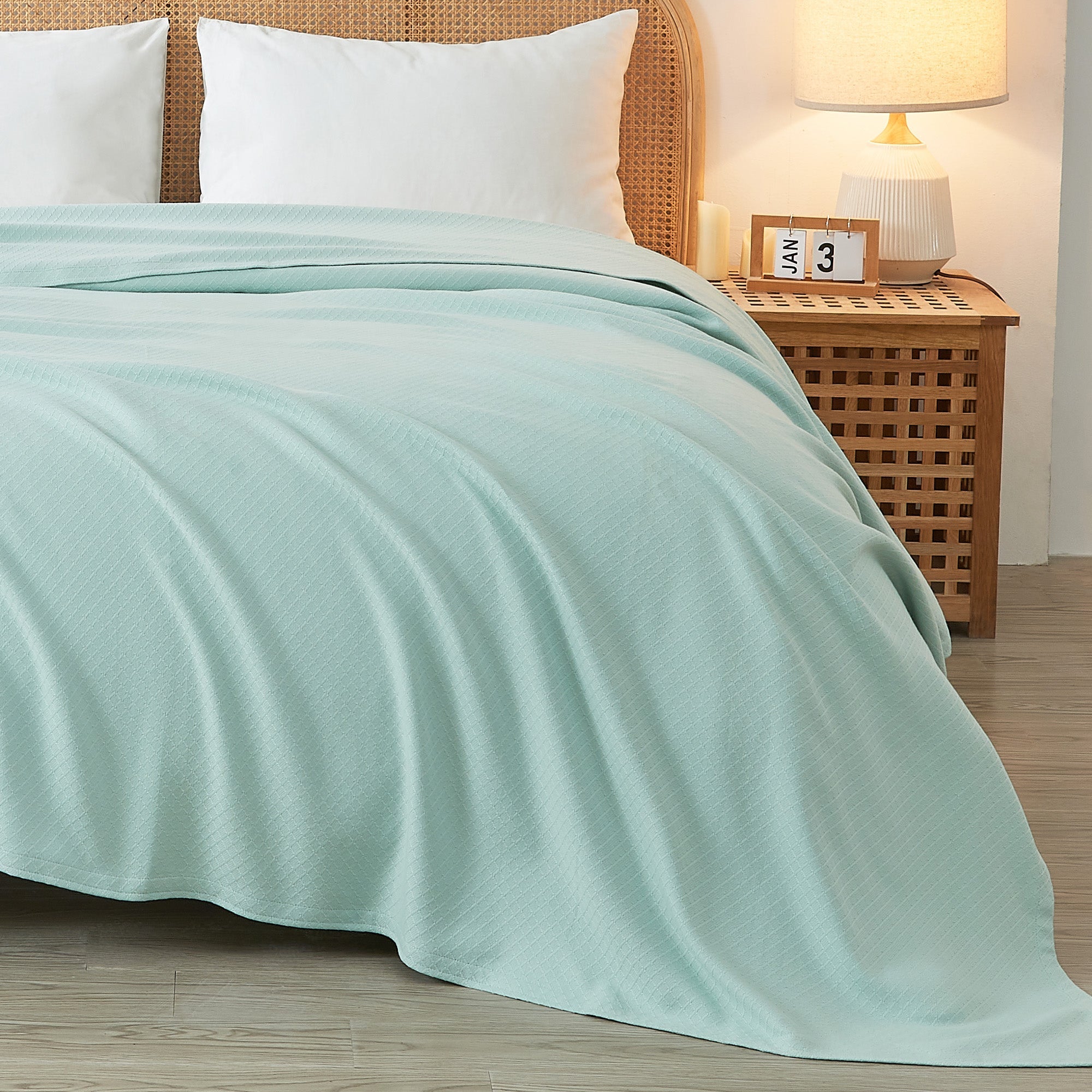 Egyptian Cotton Diamond Blanket by Mélange Home