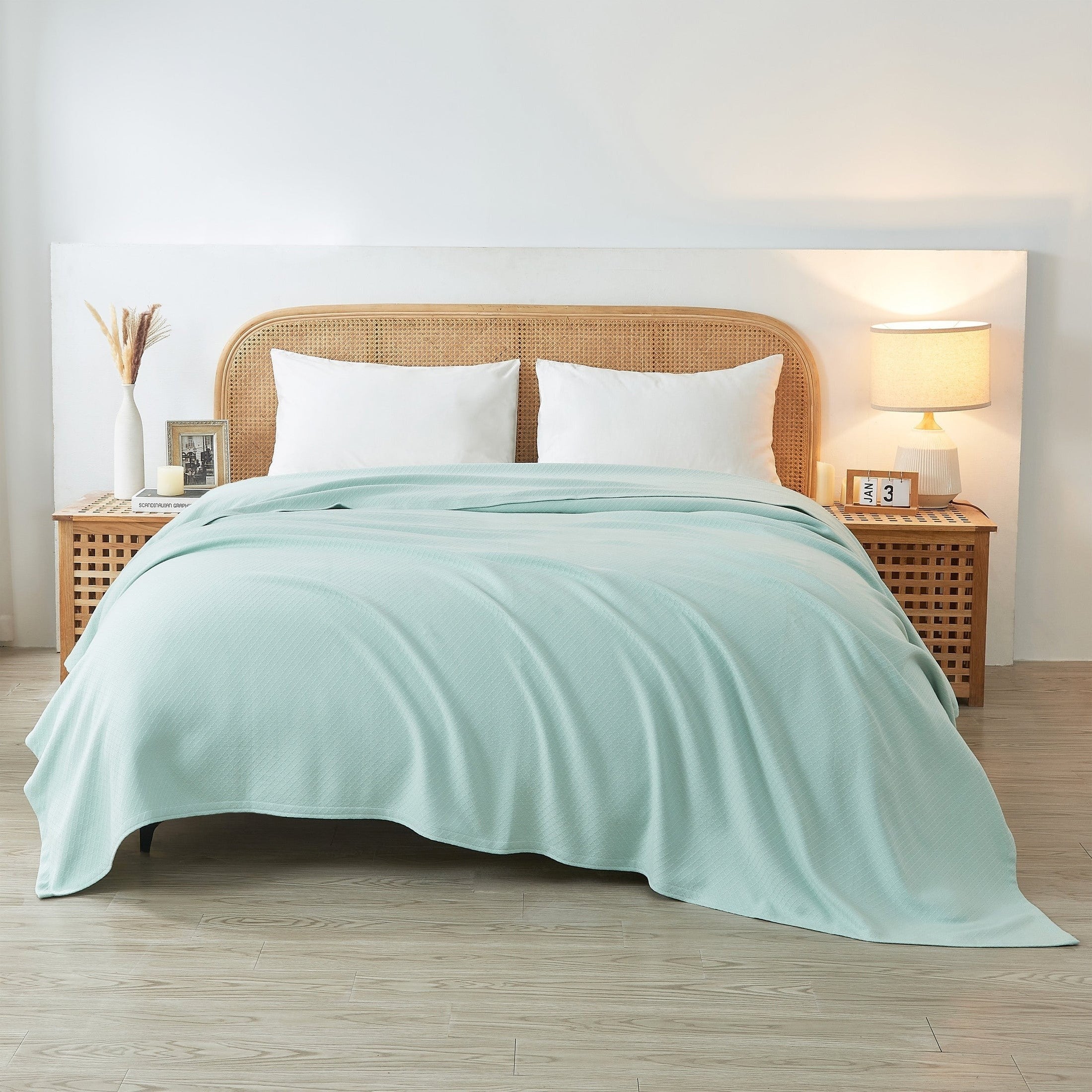 Egyptian Cotton Diamond Blanket by Mélange Home