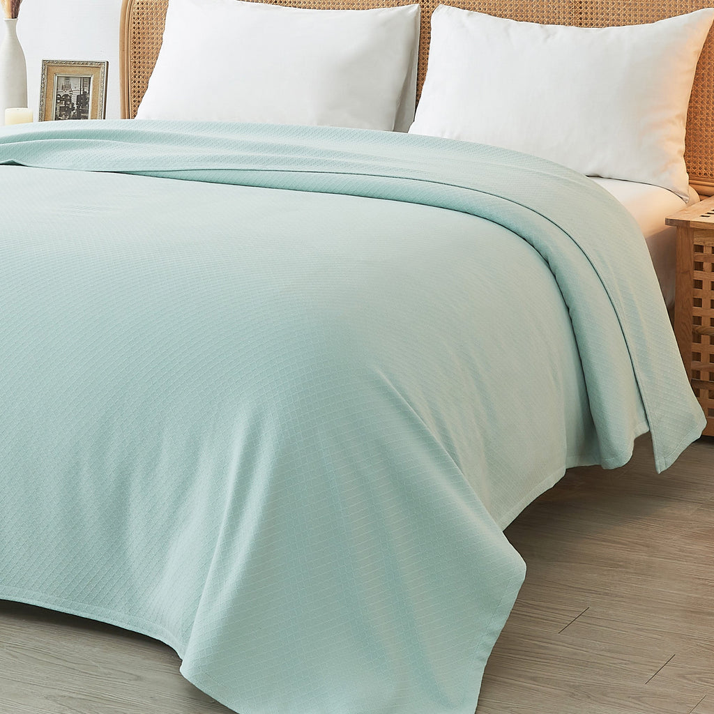 Egyptian Cotton Diamond Blanket by Mélange Home