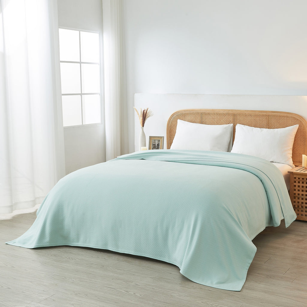 Egyptian Cotton Diamond Blanket by Mélange Home